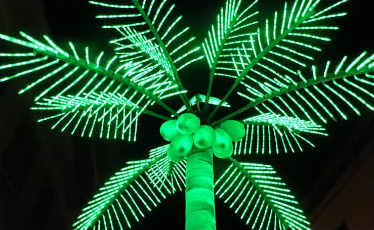 Multi-color LED palm tree lights 