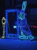Easter rabbit LED motif light display for spring garden and commercial decoration