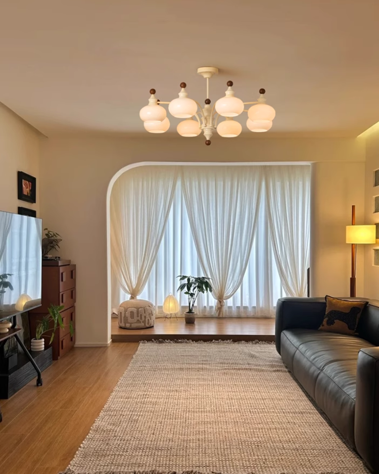 ثريا صدفية أنيقة لغرفة النوم وغرفة المعيشة وغرفة الطعام