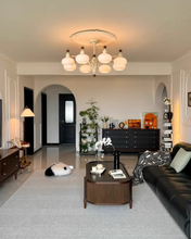 Load image into Gallery viewer, 5 8 Lamp head Large chandelier glass chandelier
