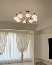 Load image into Gallery viewer, 5 8 Lamp head Large chandelier glass chandelier
