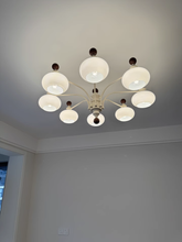 Load image into Gallery viewer, 5 8 Lamp head Large chandelier glass chandelier
