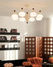 Load image into Gallery viewer, 5 8 Lamp head Large chandelier glass chandelier

