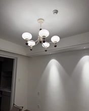 Load image into Gallery viewer, 5 8 Lamp head Large chandelier glass chandelier
