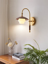 Load image into Gallery viewer, Copper glass LED wall lamp
