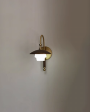 Load image into Gallery viewer, Copper glass LED wall lamp
