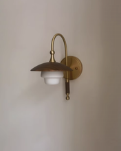 Load image into Gallery viewer, Copper glass LED wall lamp
