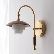 Load image into Gallery viewer, Copper glass LED wall lamp
