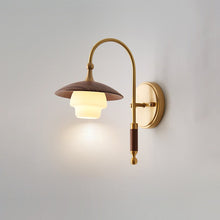 Load image into Gallery viewer, Copper glass LED wall lamp
