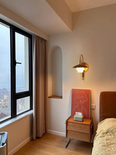 Load image into Gallery viewer, Copper glass LED wall lamp
