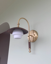 Load image into Gallery viewer, Copper glass LED wall lamp
