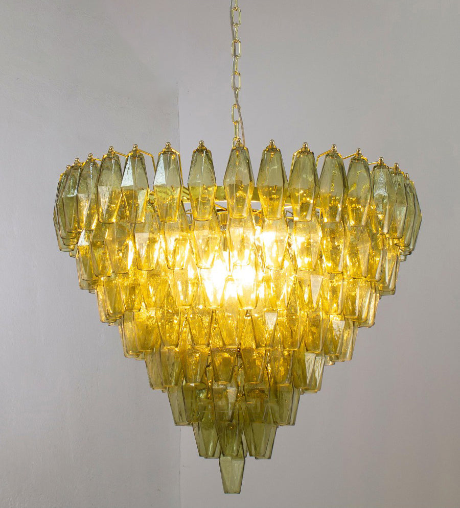 Stained glass French Murano designer living room chandelier dining room bedroom lamp