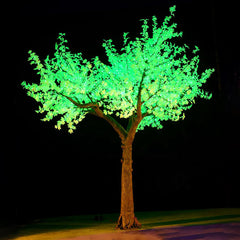 RGBW LED Maple Tree Light 4.5m 14ft | IP65 | 4165 LEDs | Remote – Green ...