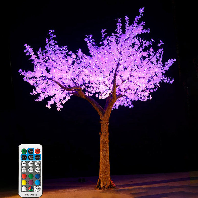 Outdoor LED maple tree light decoration for plaza, mall entrance, hotel and theme park installations (IP65)