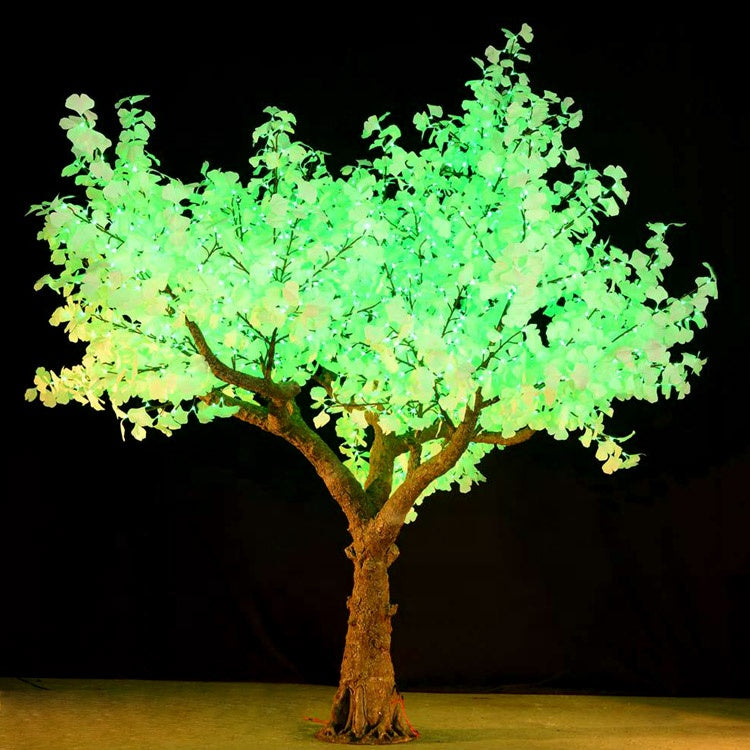 RGBW color changing LED ginkgo tree light for festive lighting projects and events