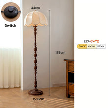 Load image into Gallery viewer, Nordic design table lamp retro fabric floor lamp LED lamp
