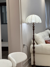 Load image into Gallery viewer, Nordic design table lamp retro fabric floor lamp LED lamp
