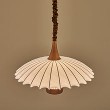 Load image into Gallery viewer, Vintage walnut copper room dining room study chandelier

