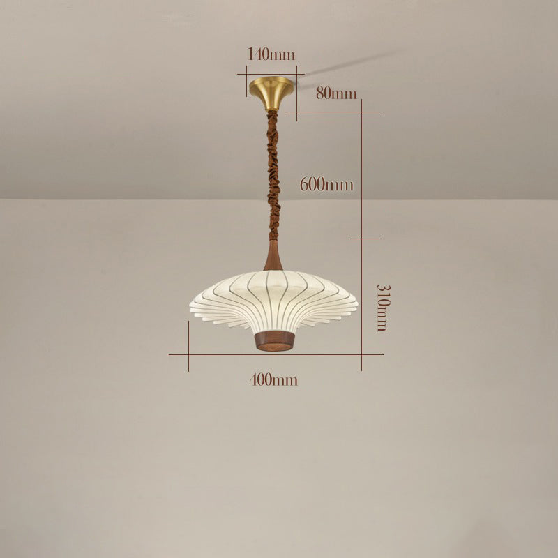 Vintage walnut copper room dining room study chandelier