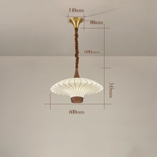 Load image into Gallery viewer, Vintage walnut copper room dining room study chandelier
