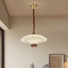 Load image into Gallery viewer, Vintage walnut copper room dining room study chandelier
