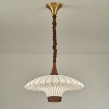 Load image into Gallery viewer, Vintage walnut copper room dining room study chandelier
