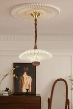 Load image into Gallery viewer, Vintage walnut copper room dining room study chandelier
