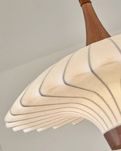 Load image into Gallery viewer, Vintage walnut copper room dining room study chandelier
