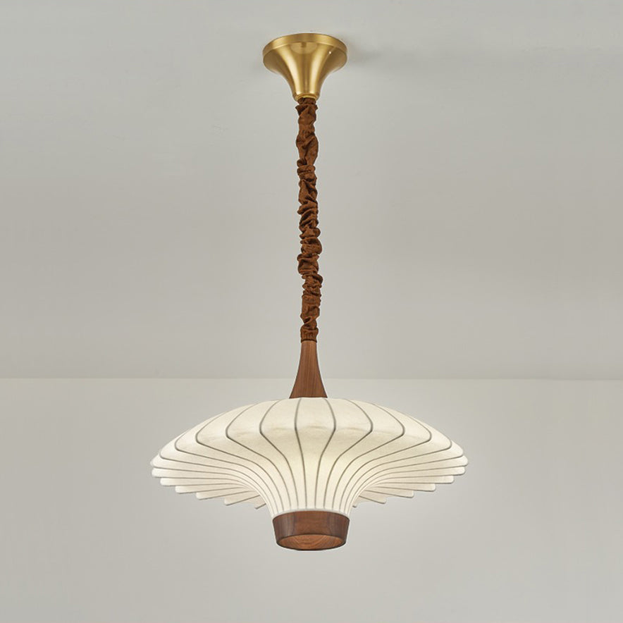 Vintage walnut copper room dining room study chandelier