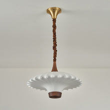 Load image into Gallery viewer, Vintage walnut copper room dining room study chandelier
