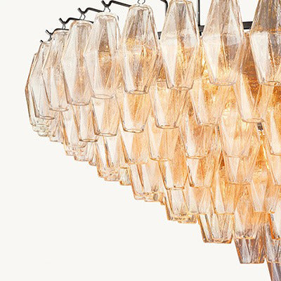 Vintage chandelier villa glass lamps