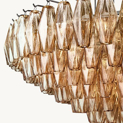 Vintage chandelier villa glass lamps