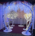 LED crystal tree light arch 3m (9.84ft) for wedding photo spot, IP65 outdoor event decor