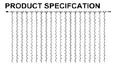 Outdoor LED curtain light product specification