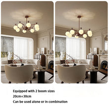 Load image into Gallery viewer, 3 4 6 8 light large chandelier magic bean chandelier round glass chandelier
