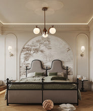 Load image into Gallery viewer, 3 4 6 8 light large chandelier magic bean chandelier round glass chandelier
