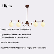 Load image into Gallery viewer, 3 4 6 8 light large chandelier magic bean chandelier round glass chandelier
