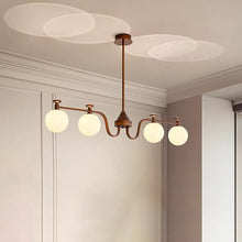 Load image into Gallery viewer, 3 4 6 8 light large chandelier magic bean chandelier round glass chandelier
