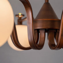 Load image into Gallery viewer, 3 4 6 8 light large chandelier magic bean chandelier round glass chandelier
