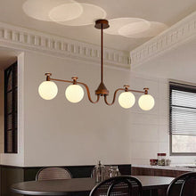 Load image into Gallery viewer, 3 4 6 8 light large chandelier magic bean chandelier round glass chandelier
