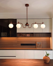 Load image into Gallery viewer, 3 4 6 8 light large chandelier magic bean chandelier round glass chandelier
