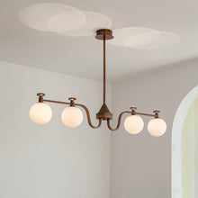 Load image into Gallery viewer, 3 4 6 8 light large chandelier magic bean chandelier round glass chandelier
