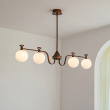 Load image into Gallery viewer, 3 4 6 8 light large chandelier magic bean chandelier round glass chandelier
