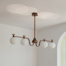 Load image into Gallery viewer, 3 4 6 8 light large chandelier magic bean chandelier round glass chandelier
