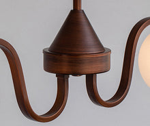 Load image into Gallery viewer, 3 4 6 8 light large chandelier magic bean chandelier round glass chandelier

