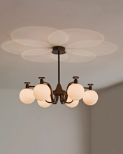 Load image into Gallery viewer, 3 4 6 8 light large chandelier magic bean chandelier round glass chandelier
