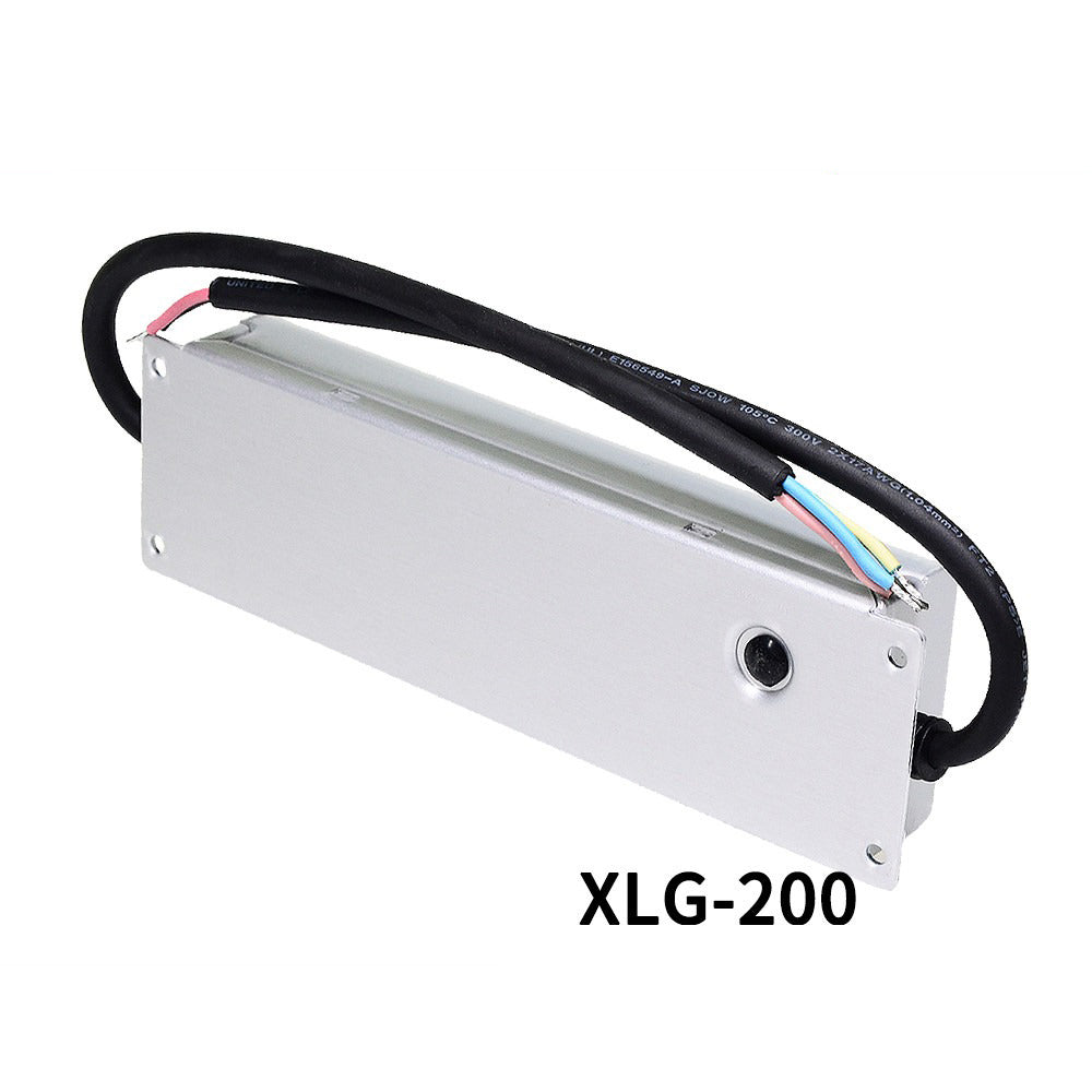 Mean Well XLG-200 LED driver back view with mounting holes