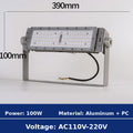 100W Modular LED Flood Light 390x100mm AC110V-220V Specification