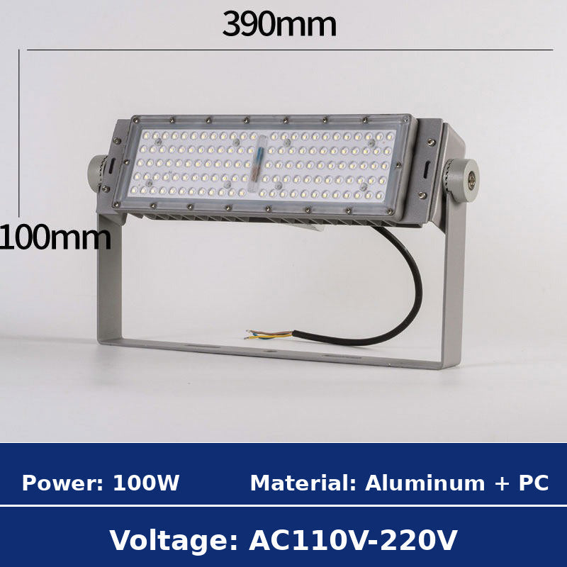 100W Modular LED Flood Light 390x100mm AC110V-220V Specification