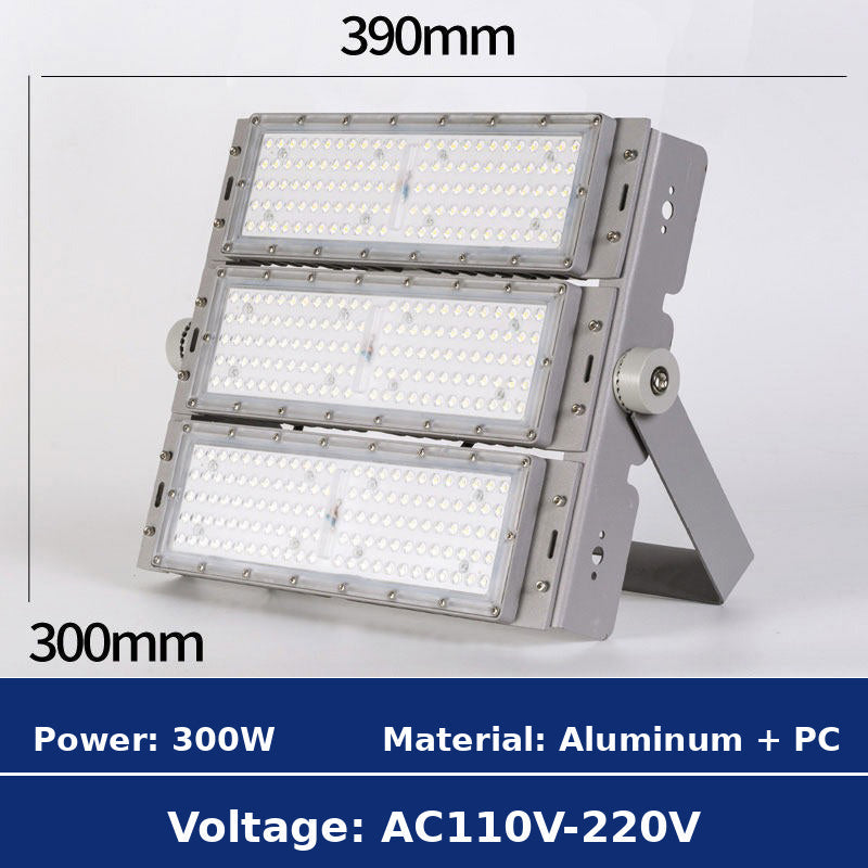 300W Modular LED Flood Light 390x300mm AC110V-220V Specification